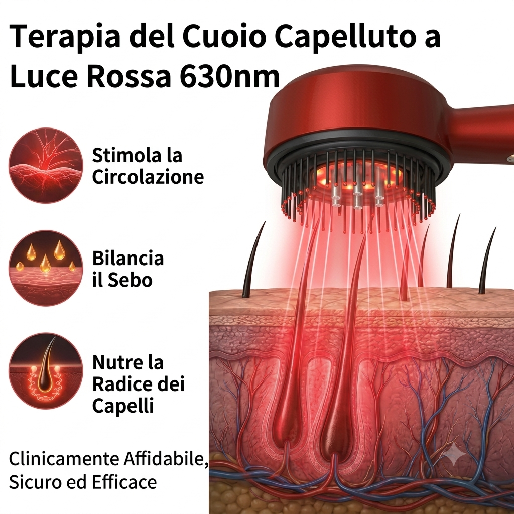 Spazzola massaggiante per cuoio capelluto