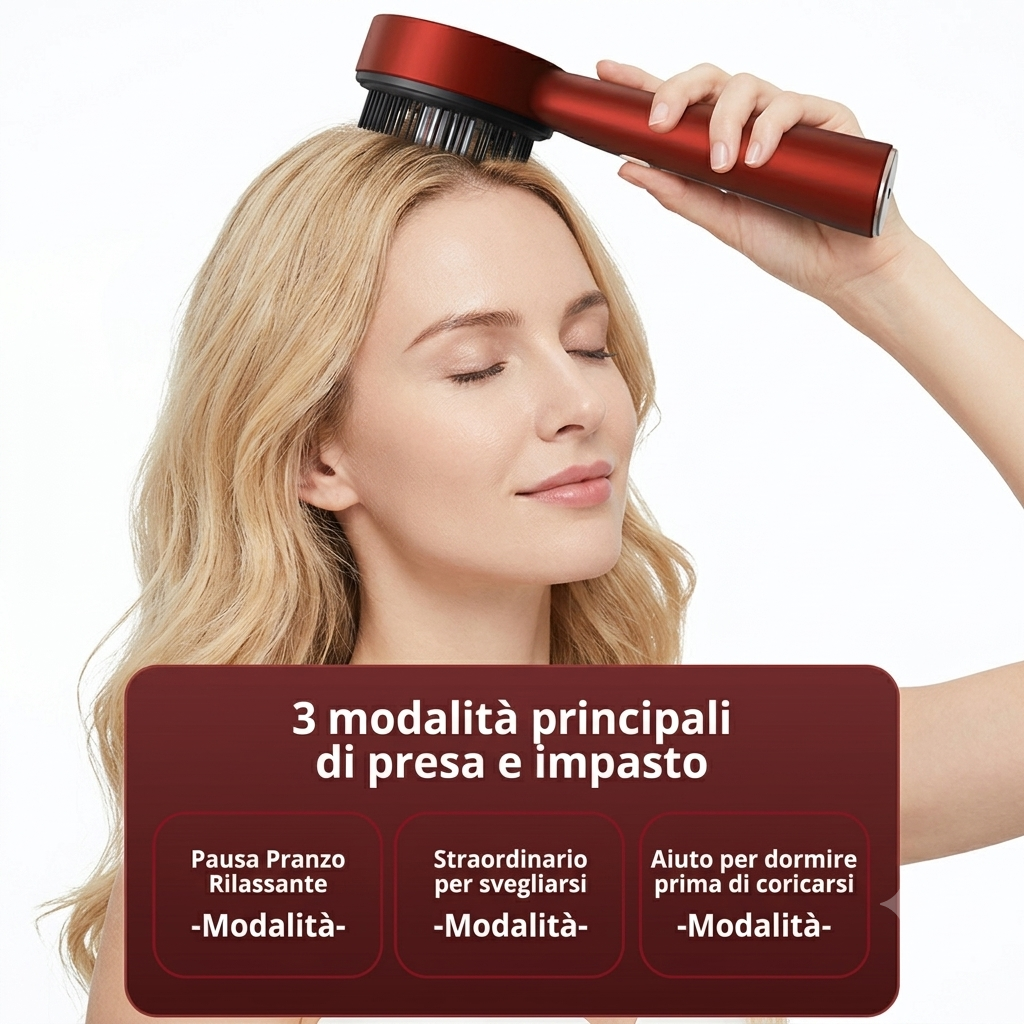 Spazzola massaggiante per cuoio capelluto