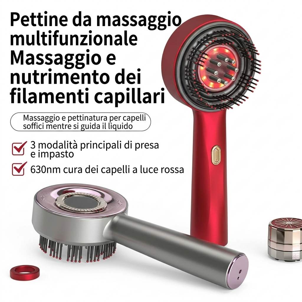 Spazzola massaggiante per cuoio capelluto