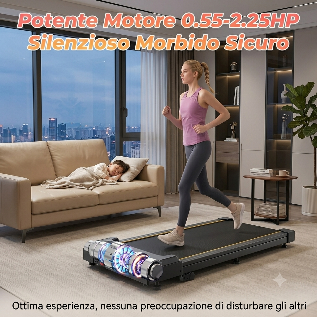 FT31: Tapis Roulant Smart per Casa e Ufficio con Display LED e Telecomando