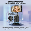 Stabilizzatore Smart 360° per smartphone con AI Face Tracking e Controllo Gestuale