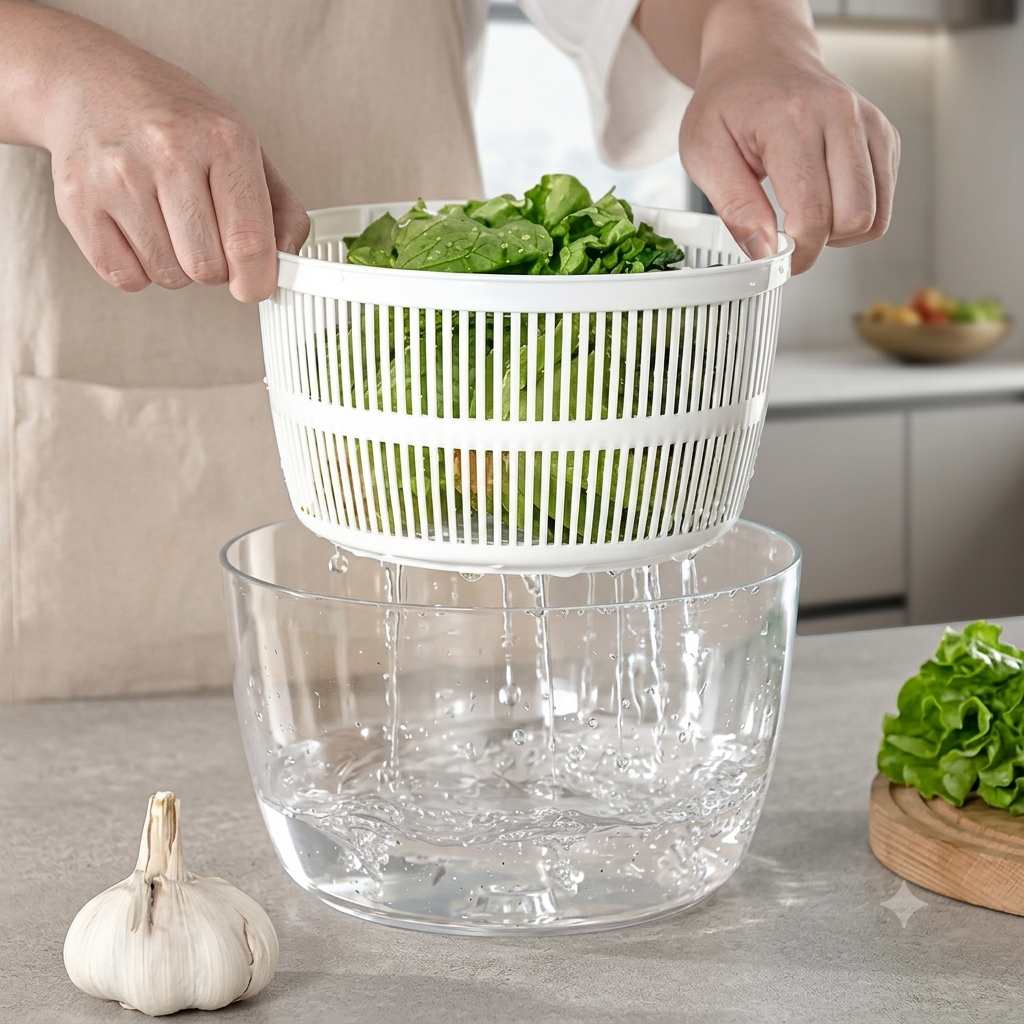 Centrifuga per Insalata Multifunzione - Scolatutto Prodigioso per la Cucina di Casa