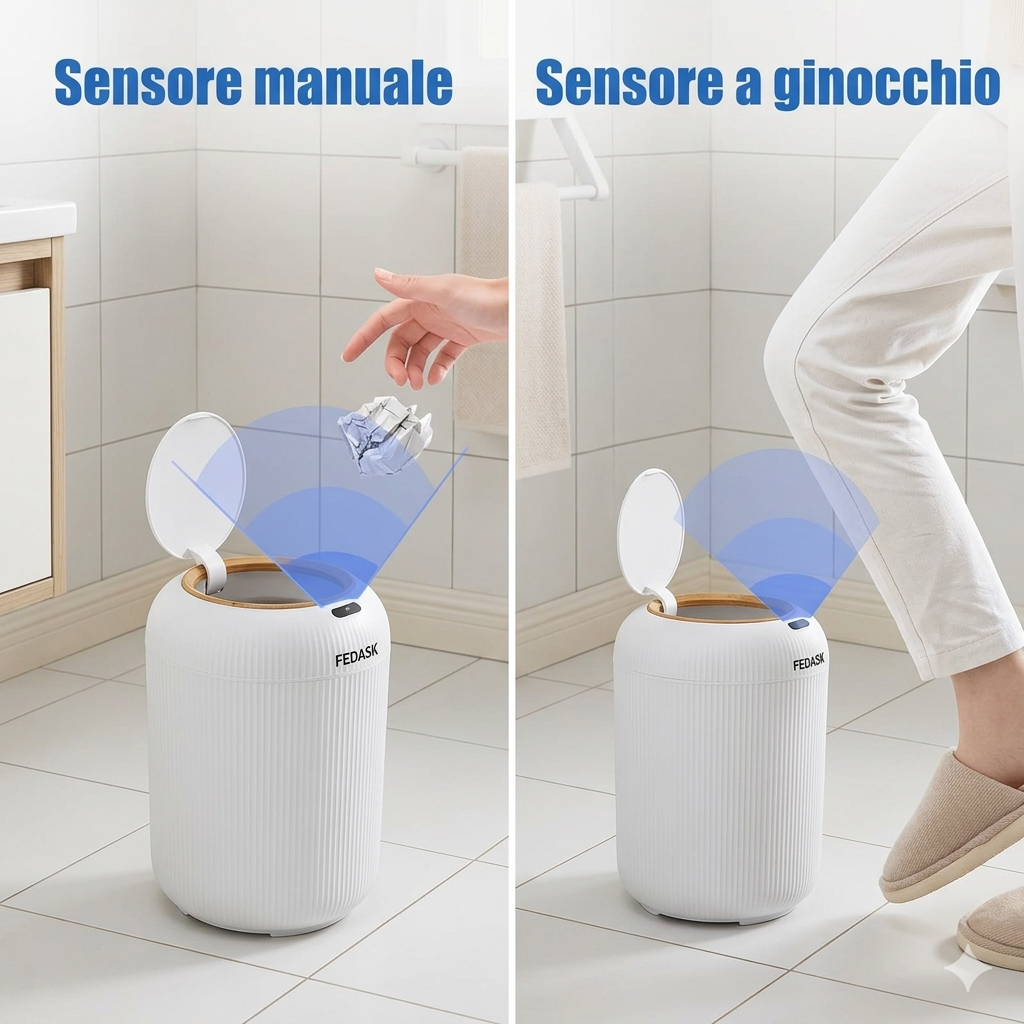 Pattumiera Automatica con Sensore da 10L -