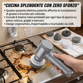 Spazzola per Pulizia Elettrica Senza Fili Portatile Multifunzione