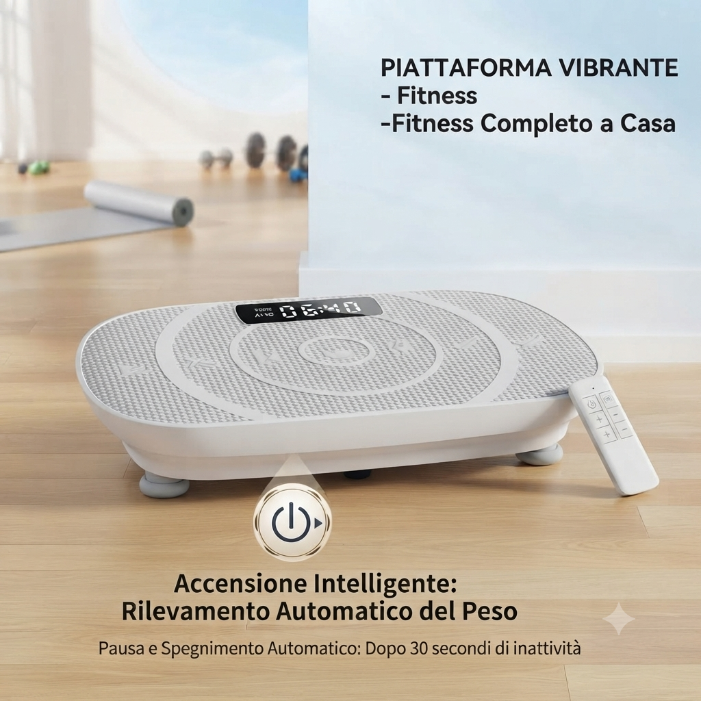 Piattaforma Vibrante Multifunzione con Bluetooth – Allenamento Total Body Intelligente