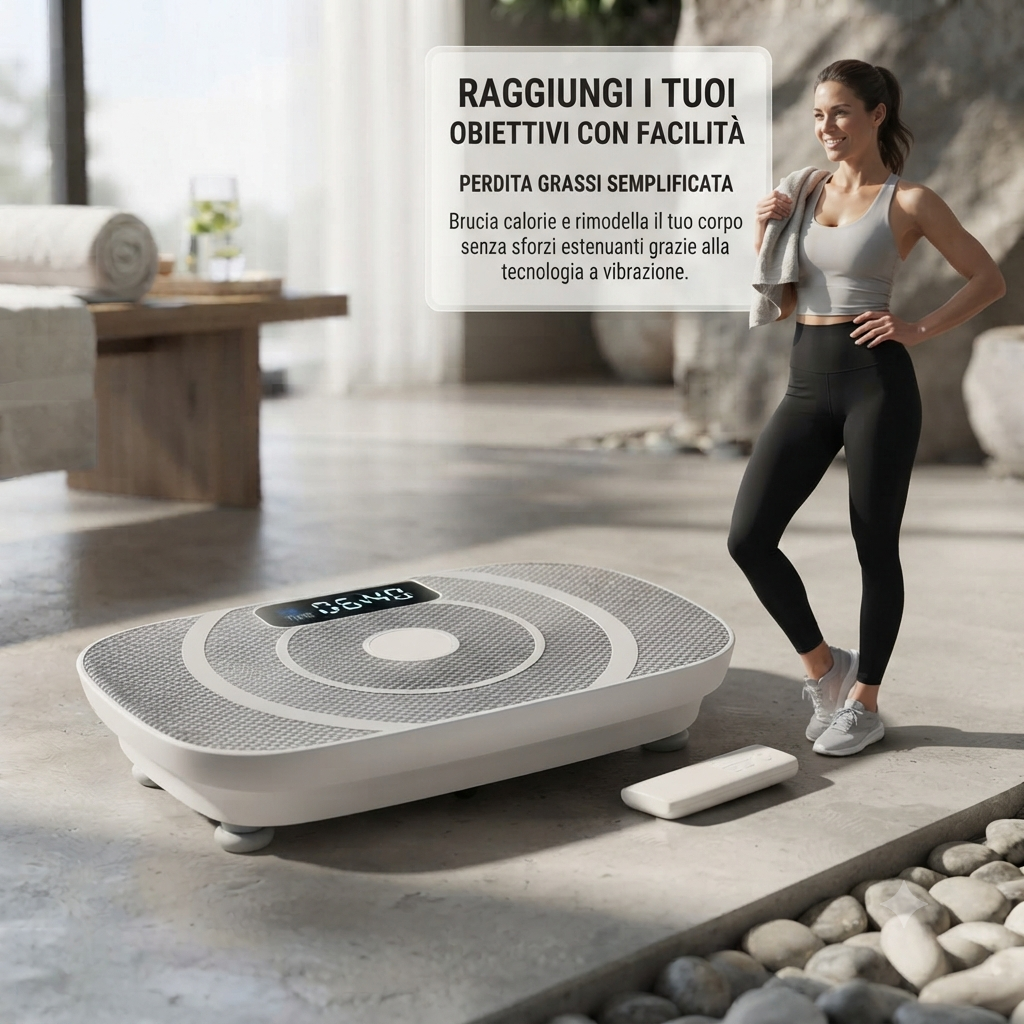 Piattaforma Vibrante Multifunzione con Bluetooth – Allenamento Total Body Intelligente