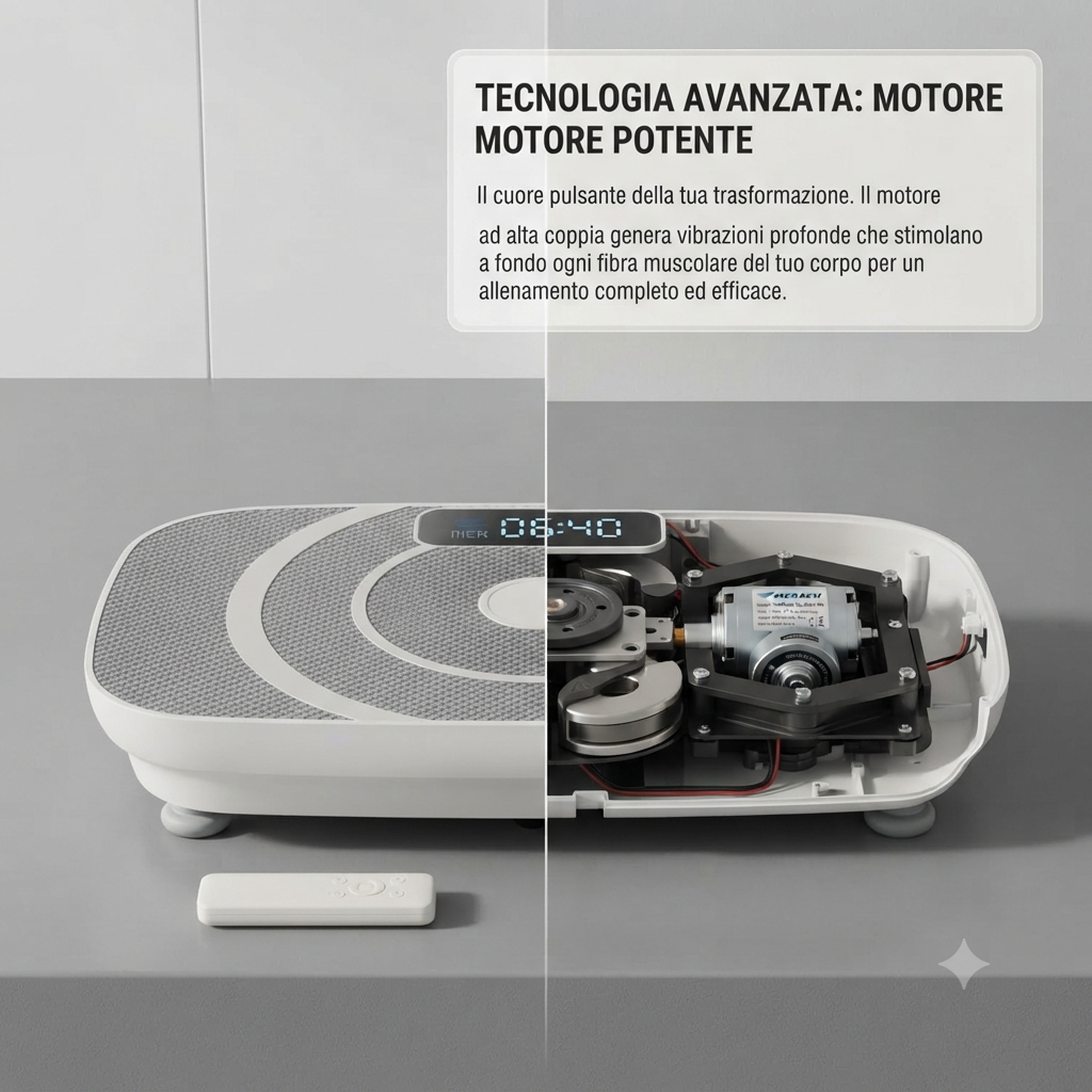 Piattaforma Vibrante Multifunzione con Bluetooth – Allenamento Total Body Intelligente