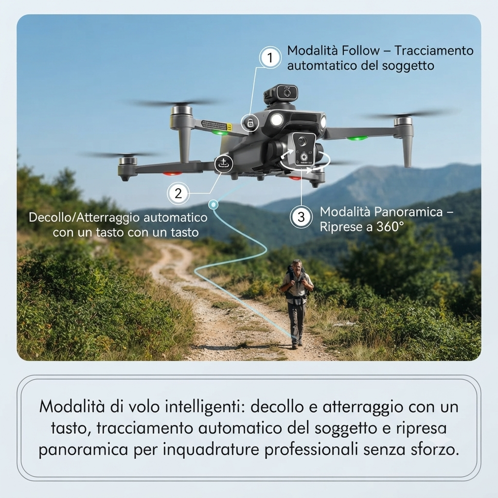 Drone K19 Max con GPS, Doppia Fotocamera e Ritorno Automatico – Pieghevole con 2 Batterie e Radiocomando Schermo 4.5”