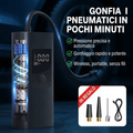 Compressore Portatile per Auto con Display Digitale – Gonfiatore Rapido Wireless con Kit Accessori Incluso
