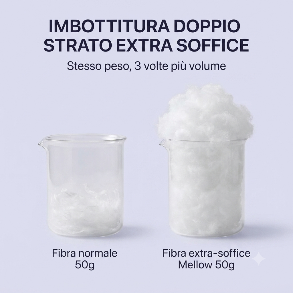 Cuscino Nuvola Ultra Soffice Ice-Silk – Doppio Strato Antipressione, Traspirante e Lavabile in Lavatrice