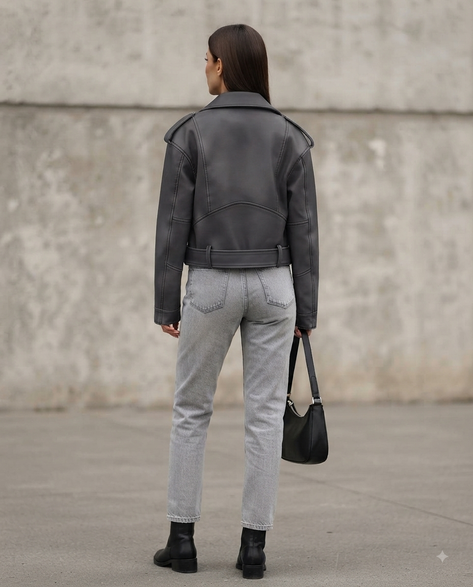 Motorrad-Lederjacke für Damen – Stil und Widerstandsfähigkeit