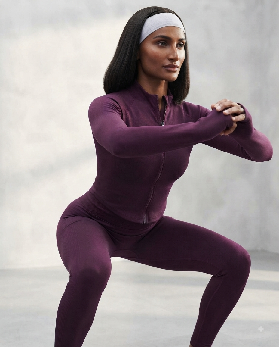 Giacca Sportiva con Zip | Giubbino Fitness Modellante Donna