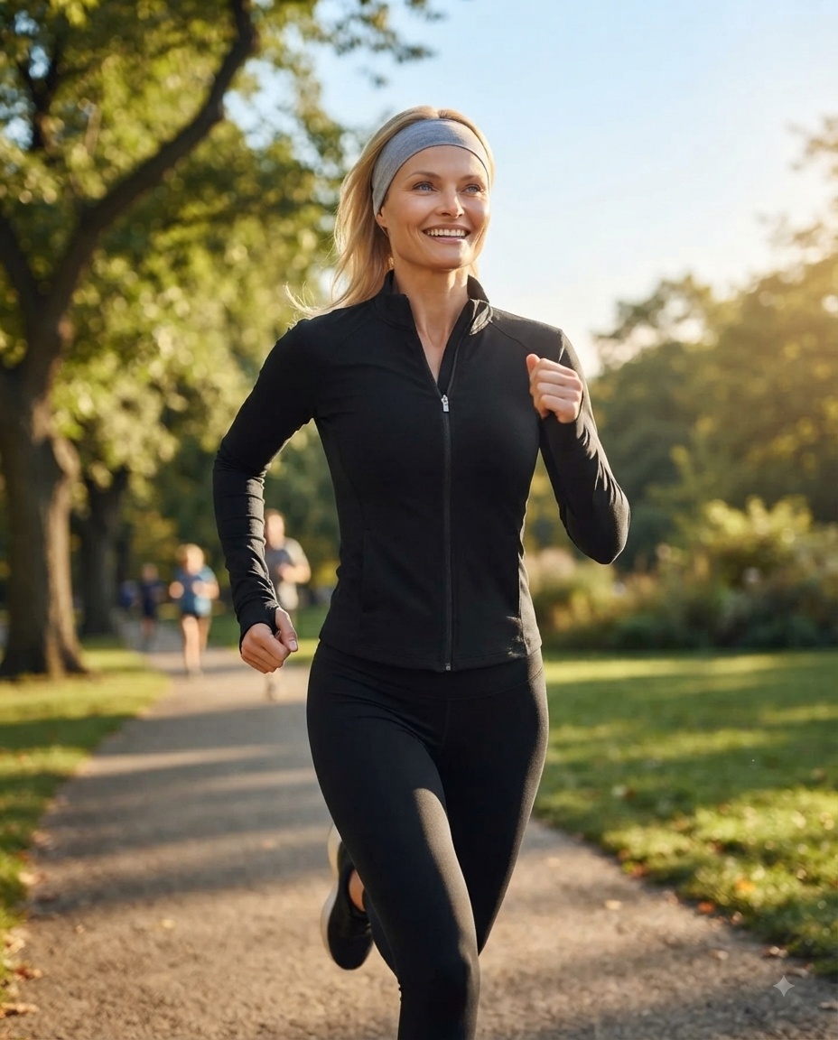 Sportliche Jacke mit Reißverschluss | Shaping Fitnessjacke für Damen
