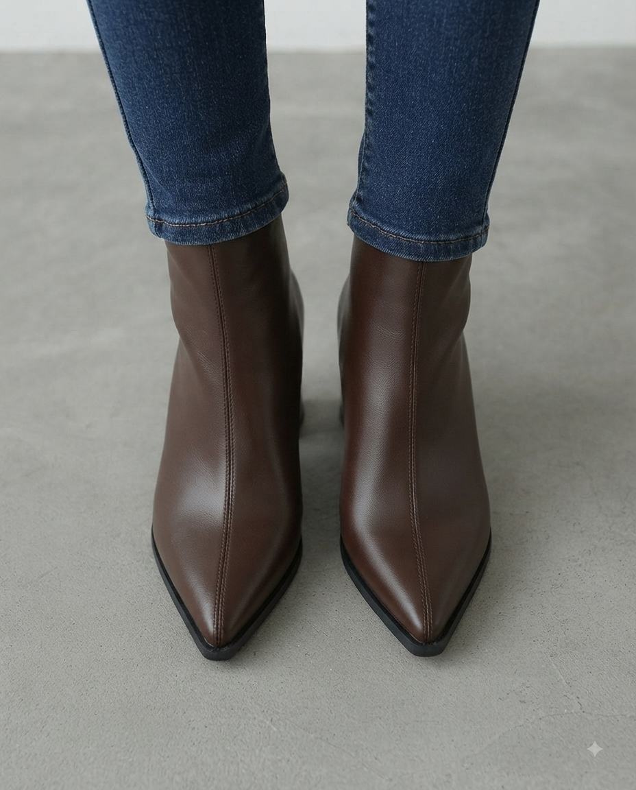 Bottines pointues pour femme