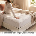 Topper Materasso Memory Farm Effetto Nuvola – Doppia Imbottitura Soffice, Fascia Elastica Antiscivolo, Singolo e Matrimoniale
