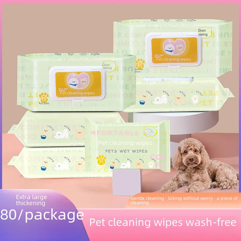 Salviette per Cani e Gatti – 3 pacchi da 80 salviette 17,00euro