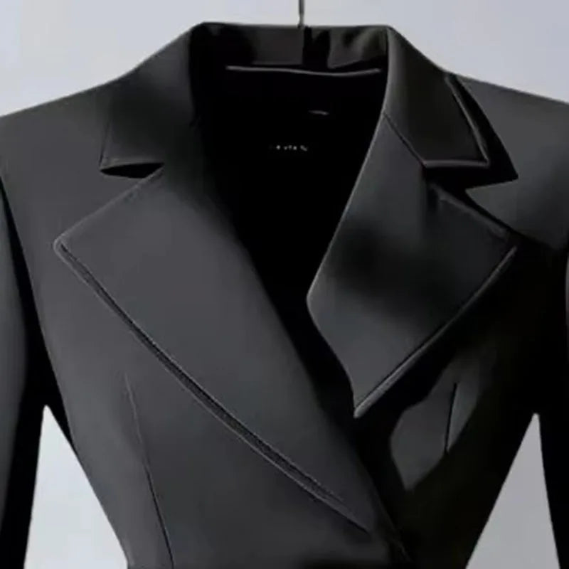 Nouvelle veste blazer printemps 2026 blazer noir haute couture – décontracté, polyvalent et slim fit"
