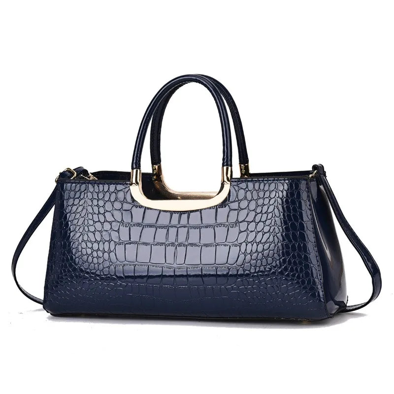 Sac à Main Élégant Motif Croco – Bandoulière Décontractée et Polyvalente