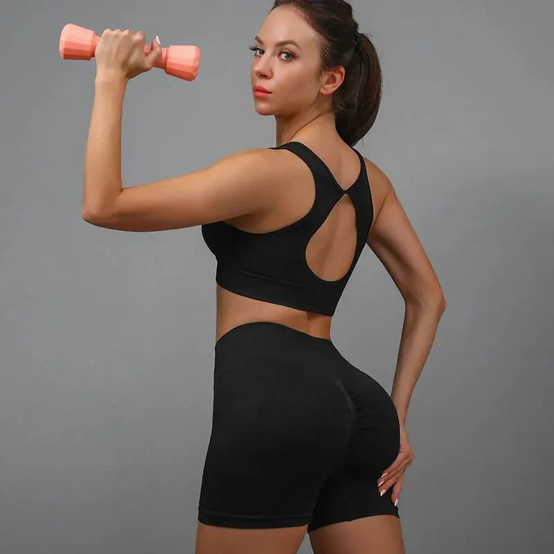 Pantaloncini yoga donna butt lifting – Tummy control, vita alta