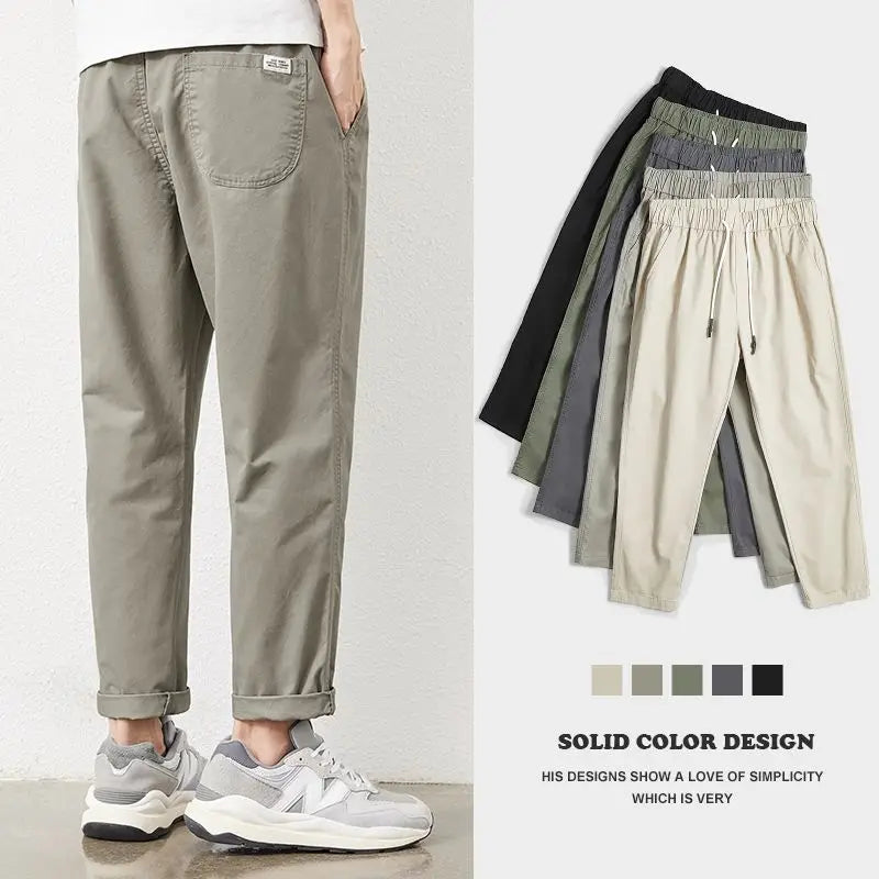 Nouveau pantalon en coton pour homme