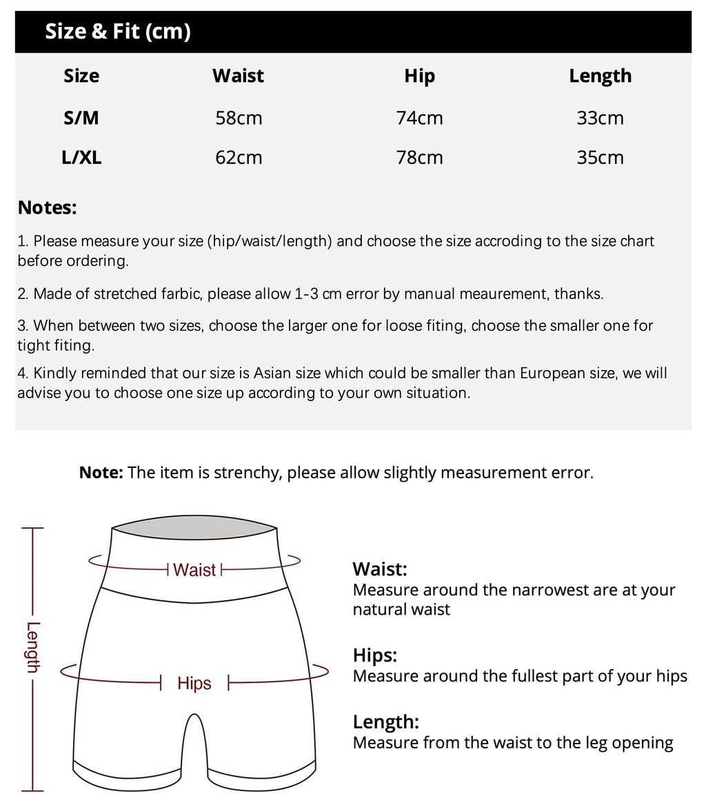 Pantaloncini yoga donna butt lifting – Tummy control, vita alta