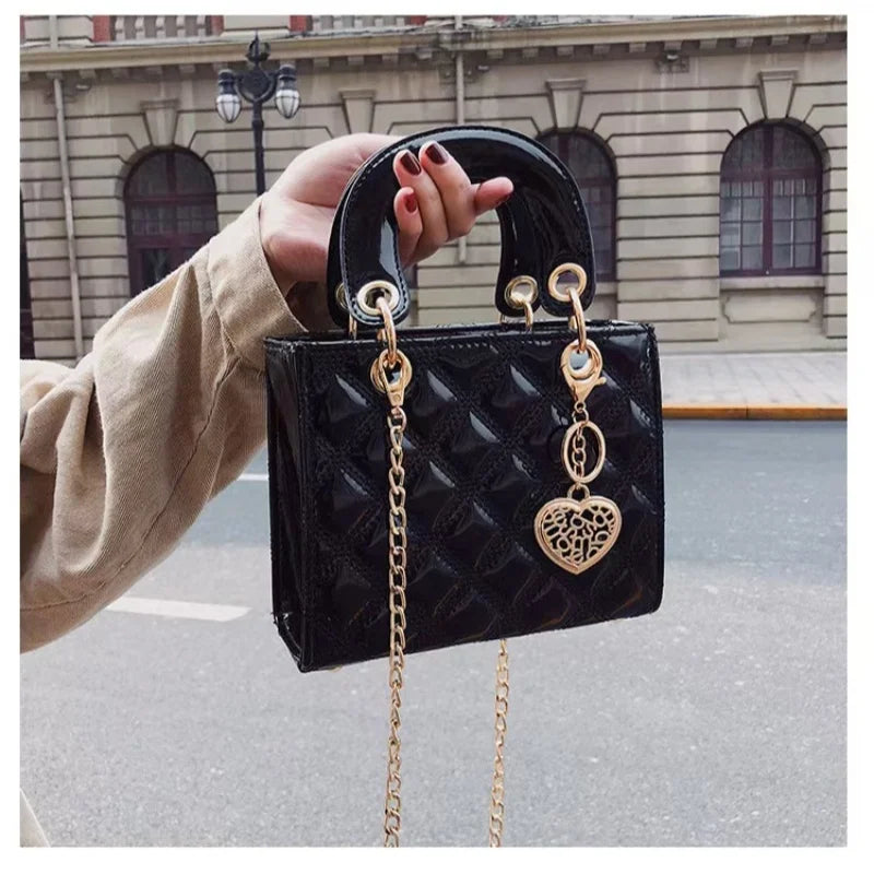 Sac à main – Bandoulière en cuir brillant