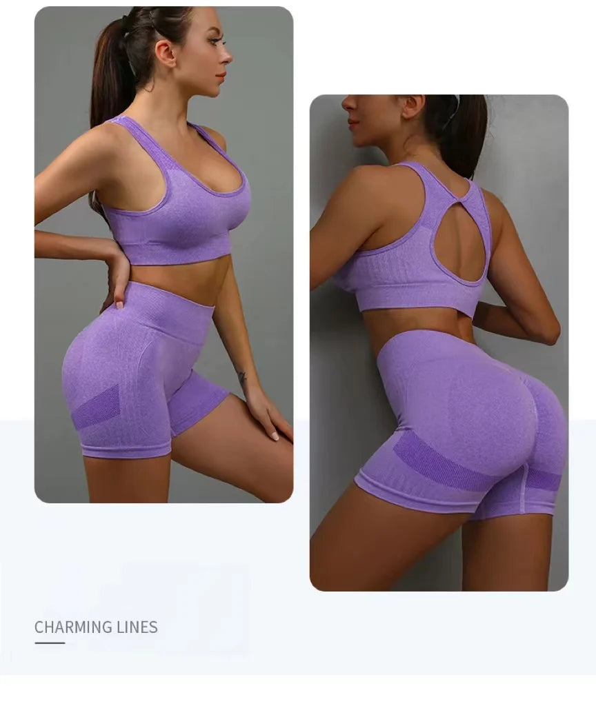 Pantaloncini yoga donna butt lifting – Tummy control, vita alta