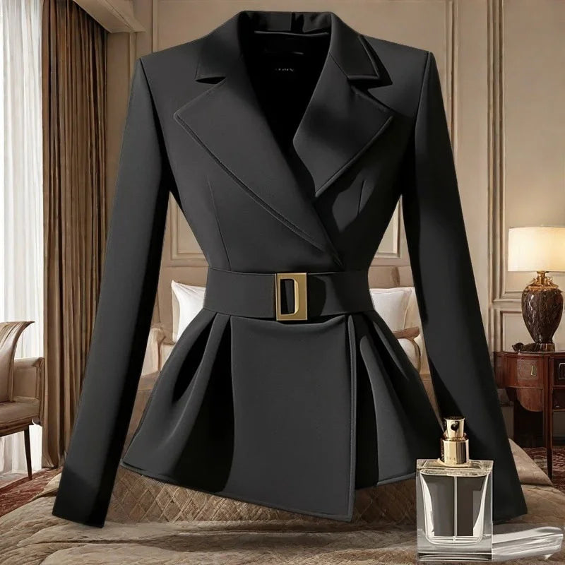 Nouvelle veste blazer printemps 2026 blazer noir haute couture – décontracté, polyvalent et slim fit"