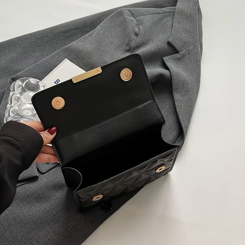 Borsa a Tracolla  con Catena alla Moda Elegante e Trapuntata