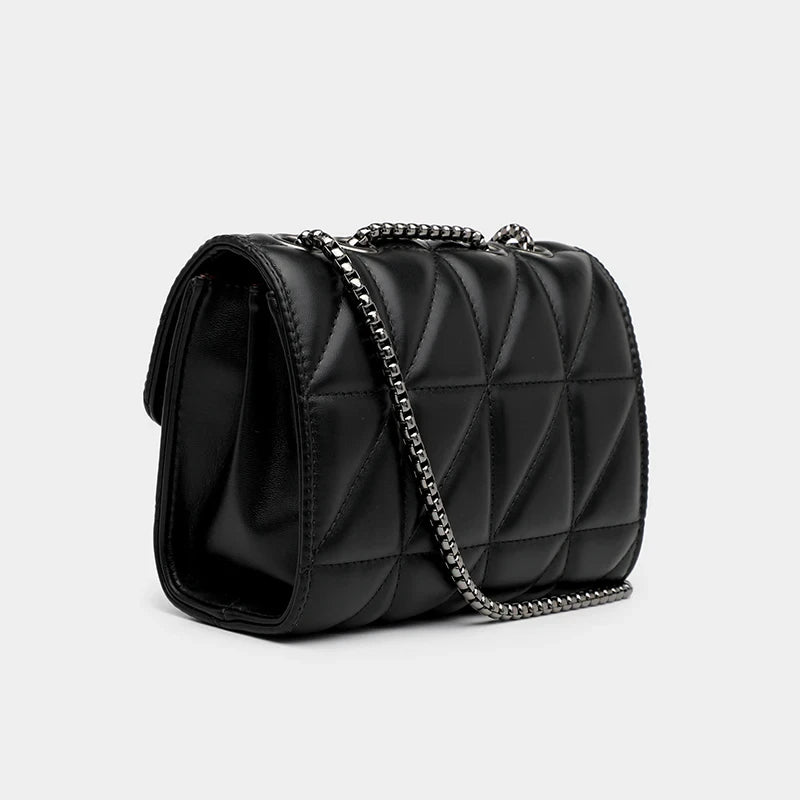 Sac matelassé avec chaîne et bandoulière