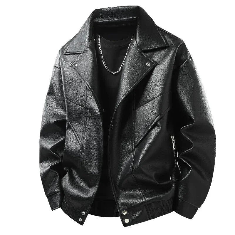 Bequeme und atmungsaktive Lederjacke