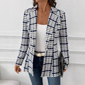 Blazer Elegante a Quadri Donna 2026 – Giacca Chic Primaverile