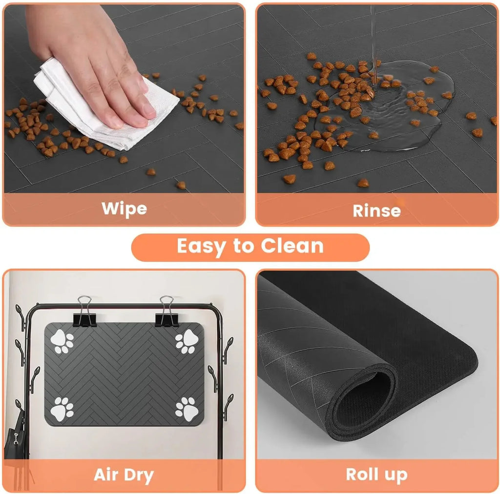 Tapis de dessous de gamelle en silicone
