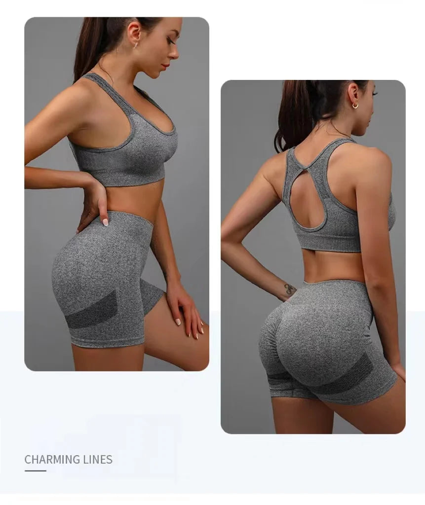 Pantaloncini yoga donna butt lifting – Tummy control, vita alta