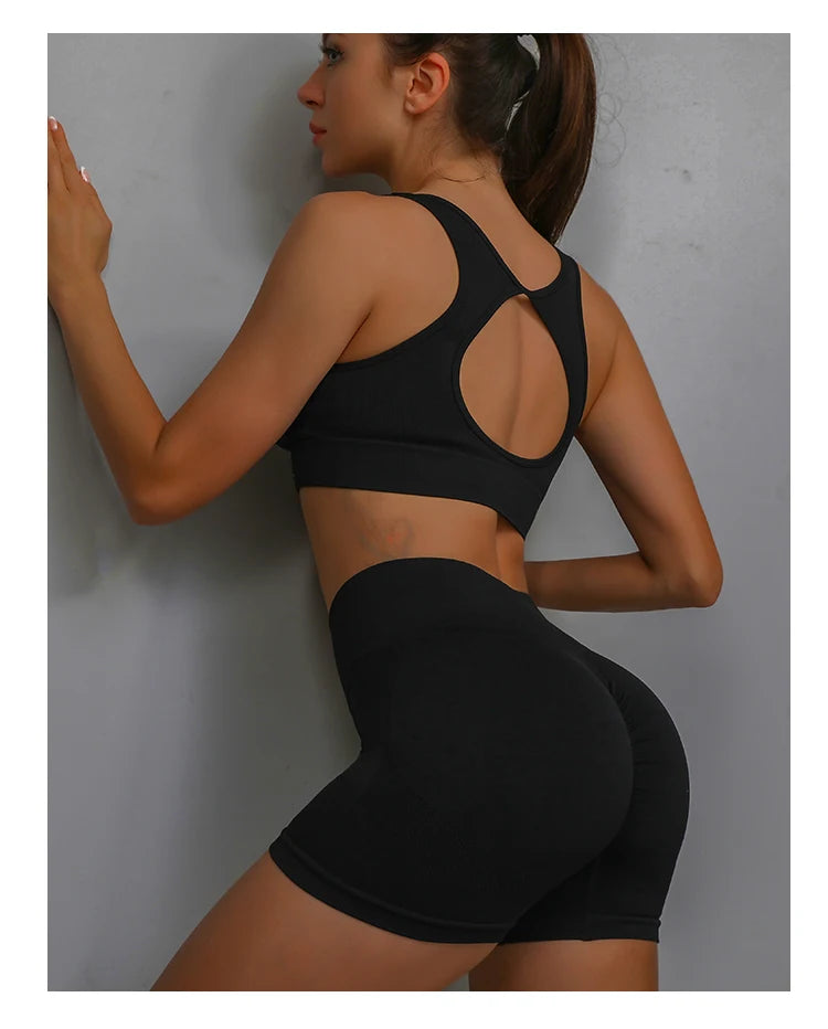 Pantaloncini yoga donna butt lifting – Tummy control, vita alta