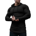 Fitness-Pullover für Herren aus dünnem Strick, Slim Fit