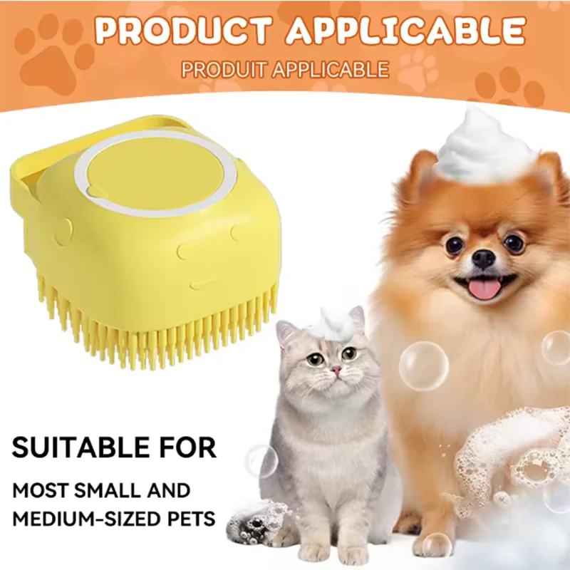 Éponge de lavage pour chien en silicone disponible en plusieurs couleurs