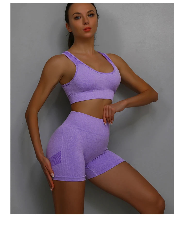 Pantaloncini yoga donna butt lifting – Tummy control, vita alta