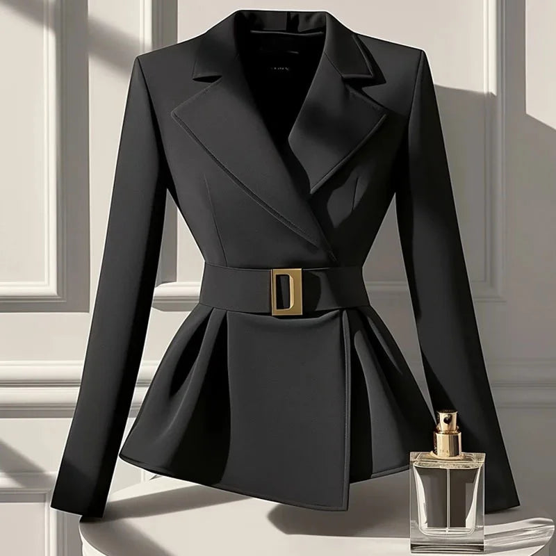 Neue Frühlings-Blazerjacke 2026 Schwarzer High-Fashion-Blazer – Lässig, vielseitig und schmal geschnitten