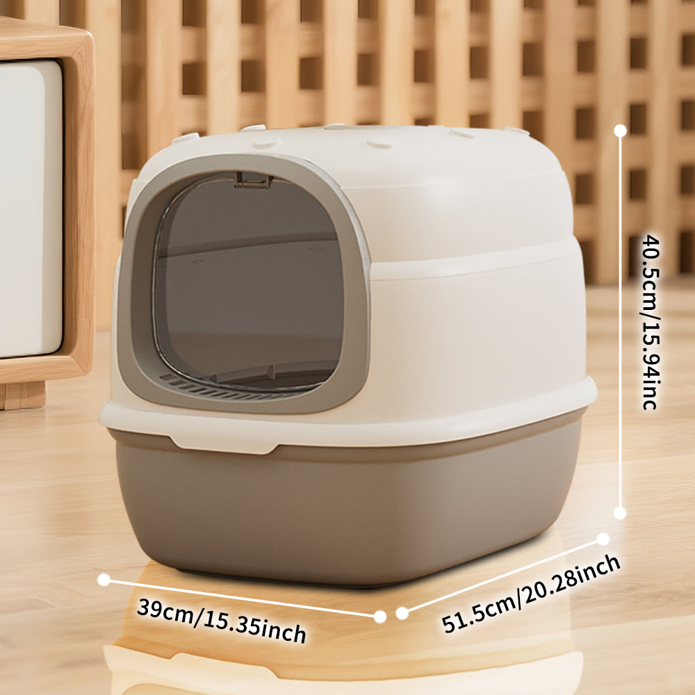 Lettiera per Gatti con Apertura a Ribalta 51,5 x 39 x 40,5 cm. Toilette per Animali ad Alta Capacità e Facile da Pulire, Ideale per Gattini e Gatti Adulti.