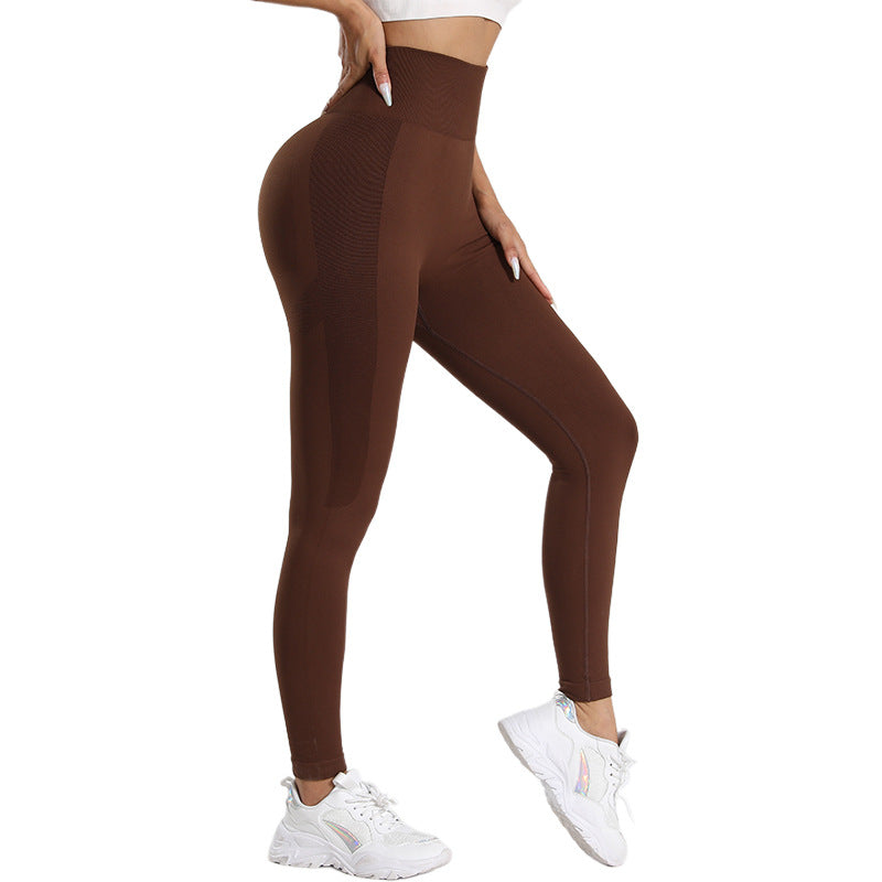 Pantaloni yoga seamless donna vita alta – Fitness e sport