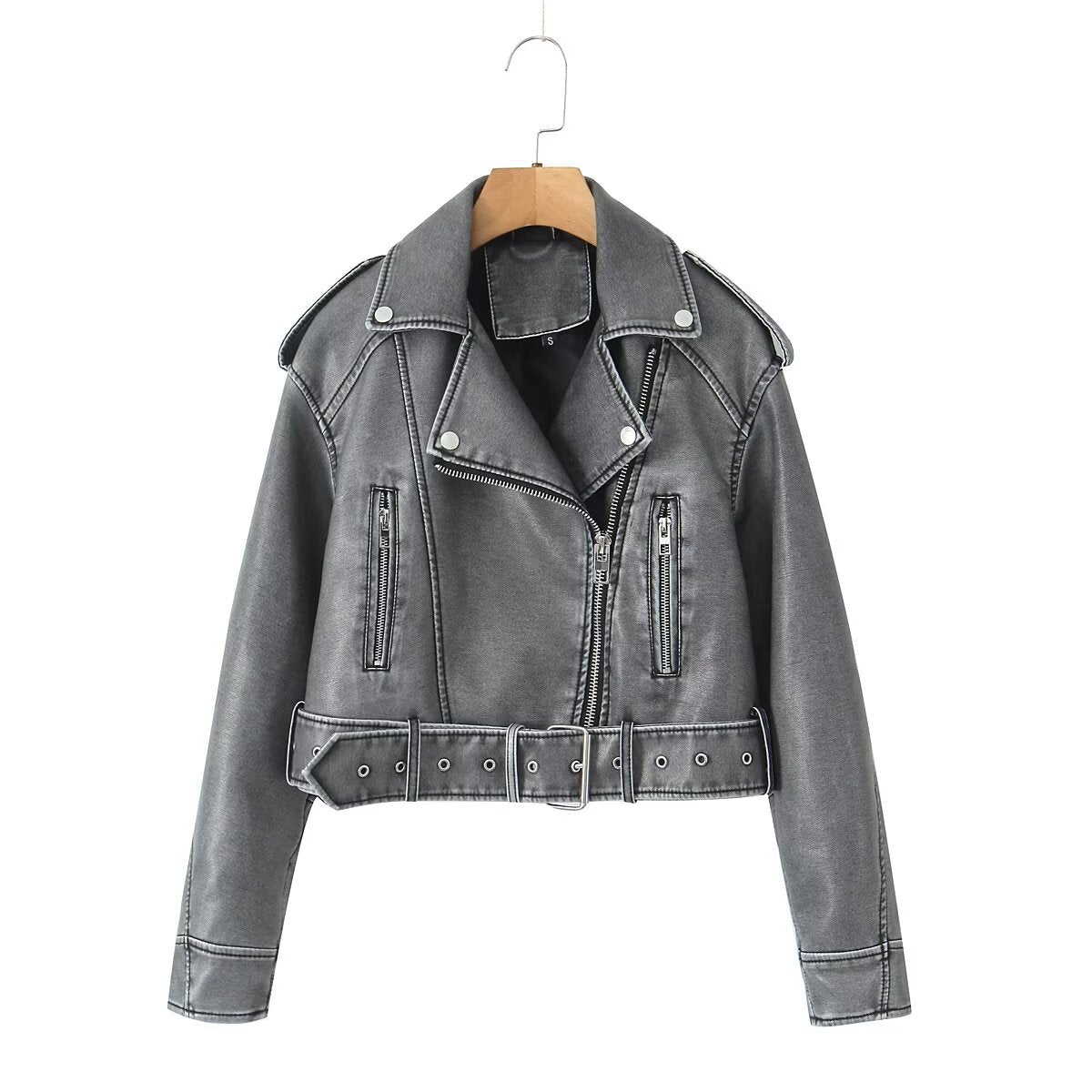 Damen-Motorrad-Lederjacke